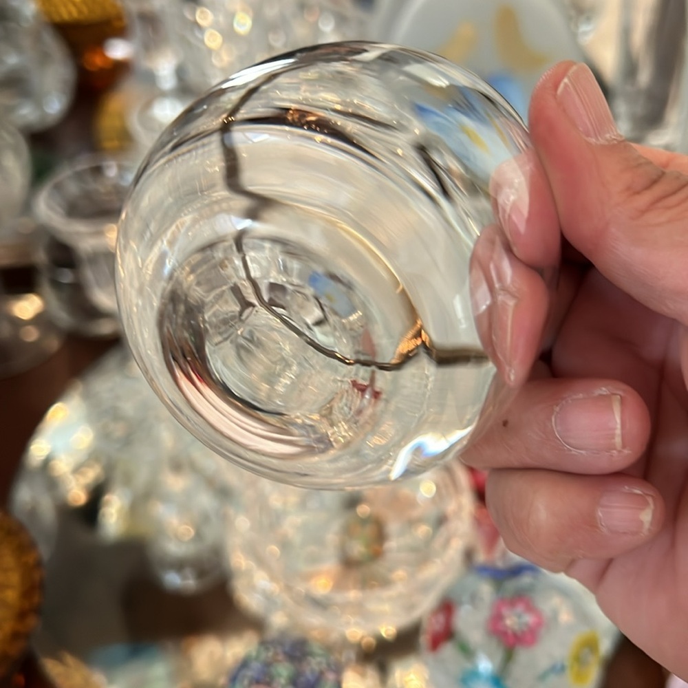 Vintage Dorothy Thorpe 1960s MCM Silver Rim Roly Poly Cocktail Glasses Set of 6 - Picture 7 of 13